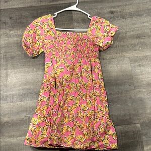 Crown & Ivy Pink and Yellow Floral Kids Dress